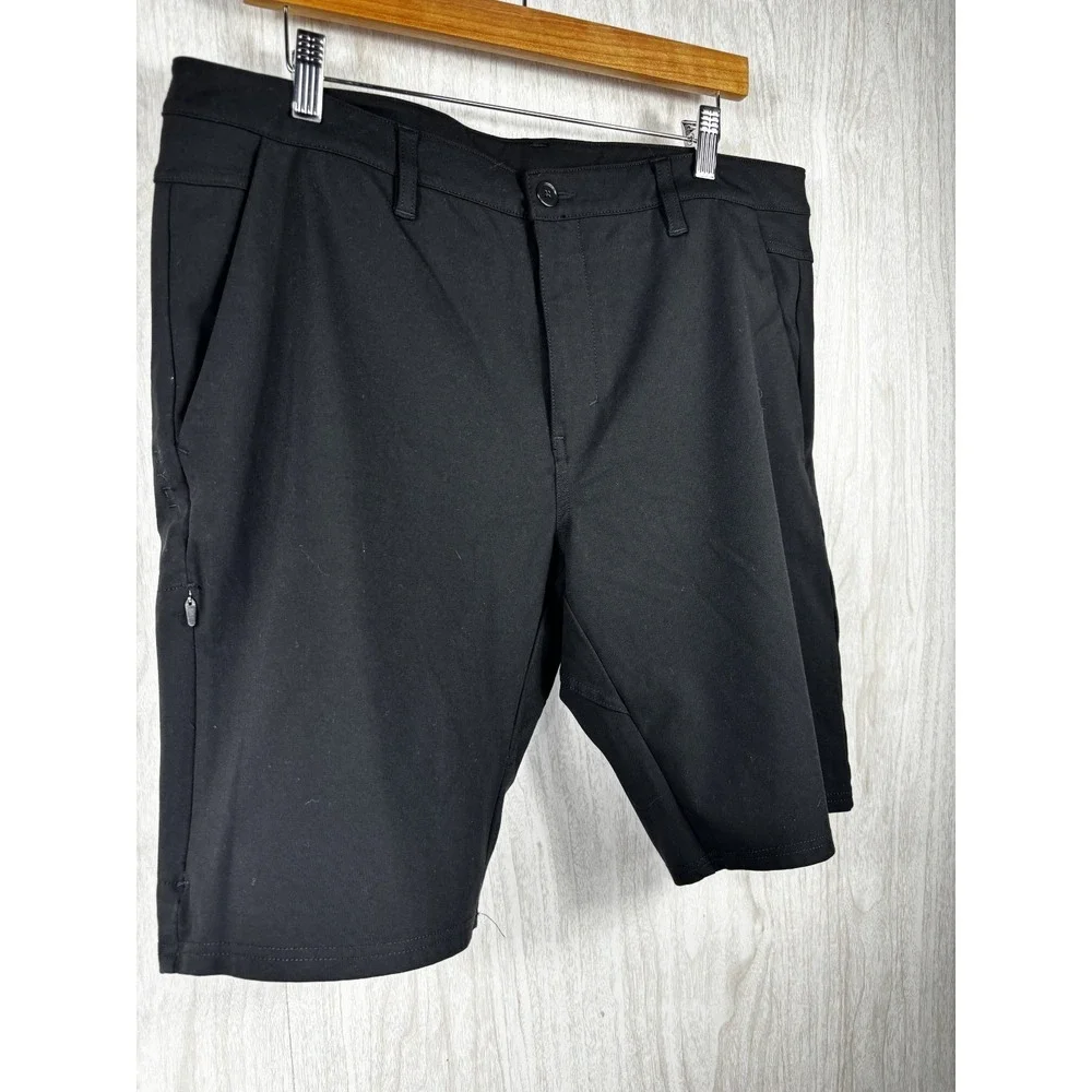 BYLT Everyday Chino Shorts 38 Black Elite+ Stretch Golf Casual Performance